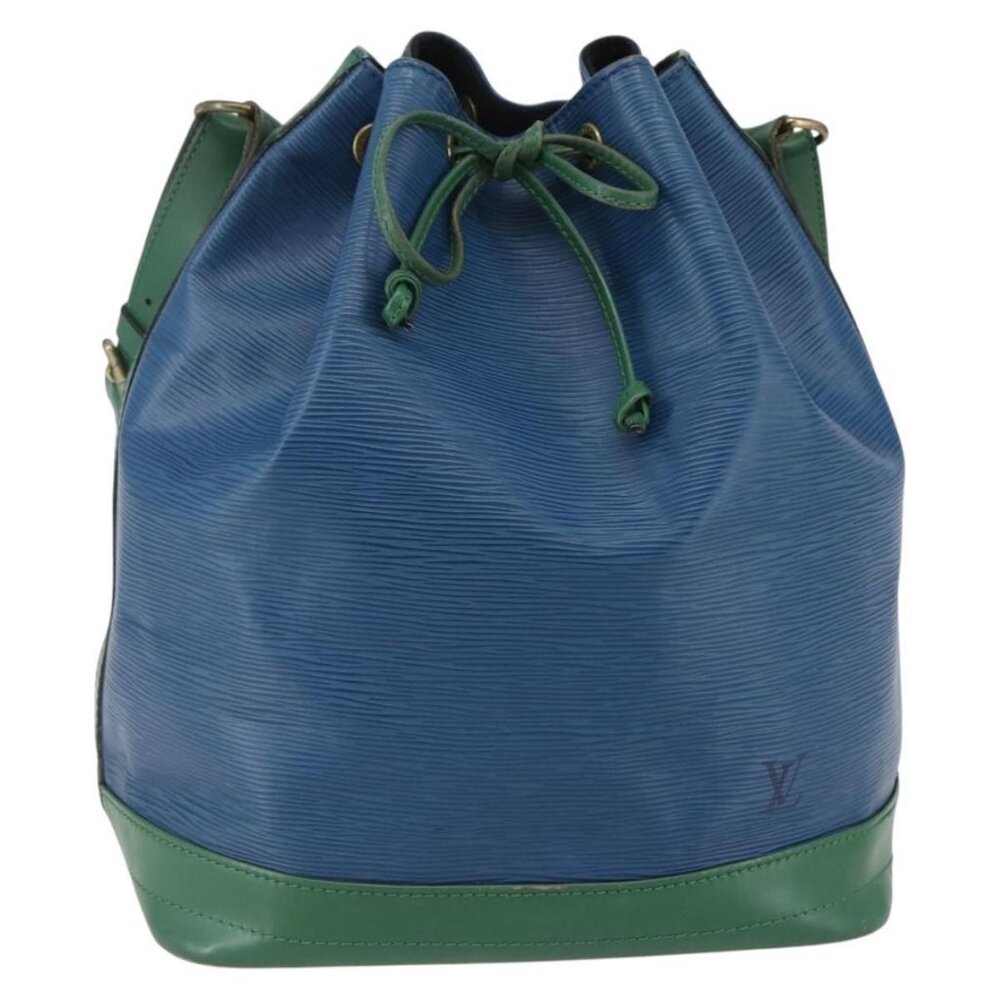 Authentic LOUIS VUITTON Epi Noe Shoulder Bag Bicolor Green Blue M44044 LV
